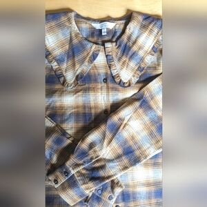 & Other Stories scalloped collared shirt